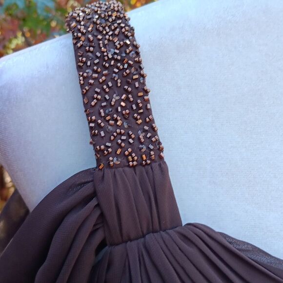 Bari Jay One Shoulder Long Chiffon Dress: Bridesmaid, Old Money,  Opening Nite - Picture 6 of 12